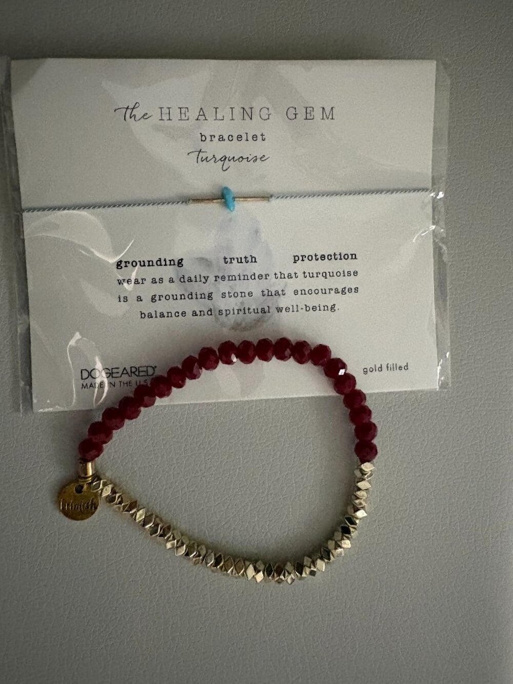 Dogeared The Healing Gem Turquoise Bracelet NIP and Erimish Stretch Bracelet